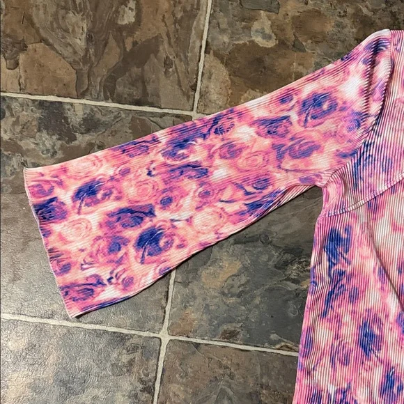 Bar III Pink and Purple Long Sleeve Dress - Picture 10 of 11